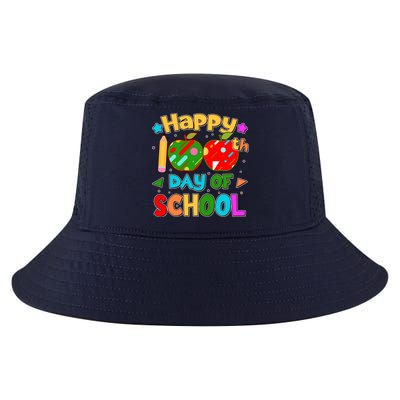 Cute Colorful Happy 100th Day Of School Cool Comfort Performance Bucket Hat
