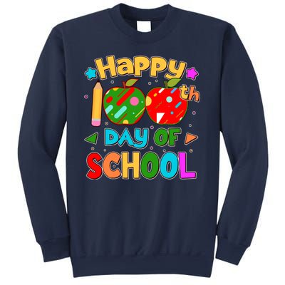 Cute Colorful Happy 100th Day Of School Sweatshirt