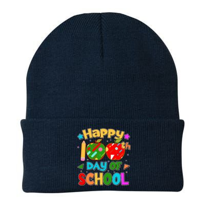 Cute Colorful Happy 100th Day Of School Beanie