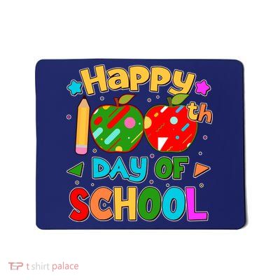 Cute Colorful Happy 100th Day Of School Mousepad