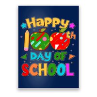 Cute Colorful Happy 100th Day Of School Poster