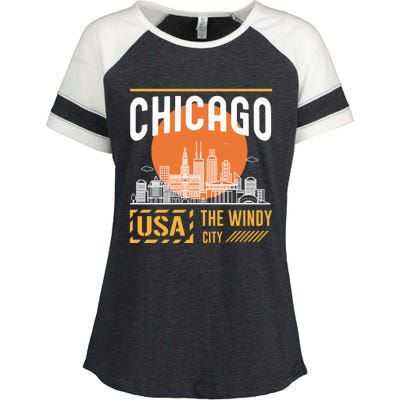 Chicago Enza Ladies Jersey Colorblock Tee