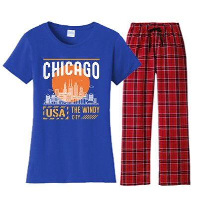 Chicago Women's Flannel Pajama Set