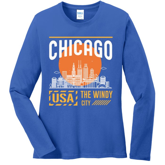 Chicago Ladies Long Sleeve Shirt