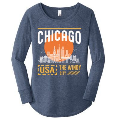 Chicago Women's Perfect Tri Tunic Long Sleeve Shirt