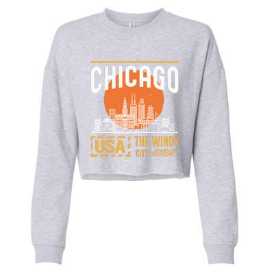 Chicago Cropped Pullover Crew