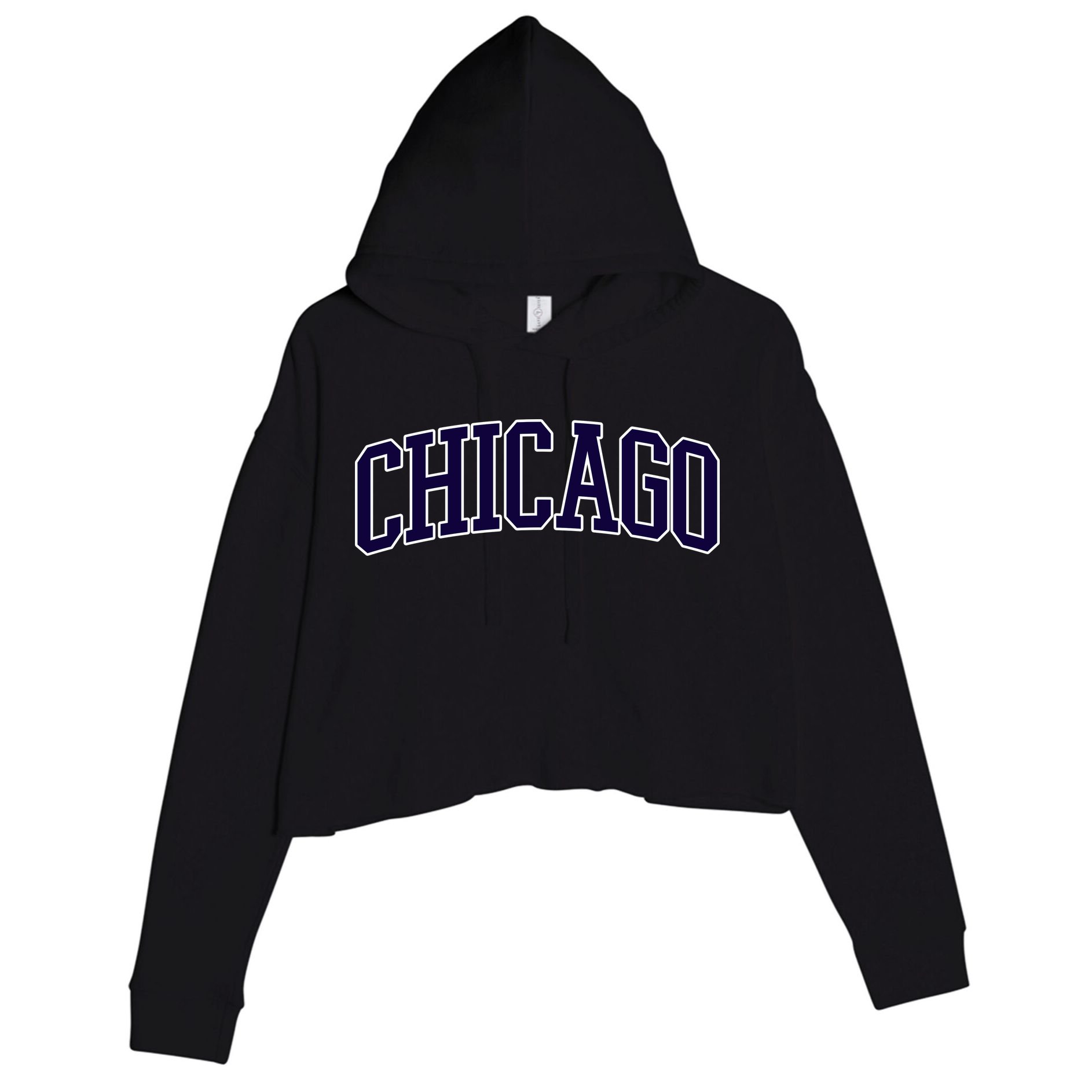 CHICAGO Crop Fleece Hoodie