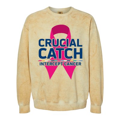 Crucial Catch Intercept Cancer Colorblast Crewneck Sweatshirt