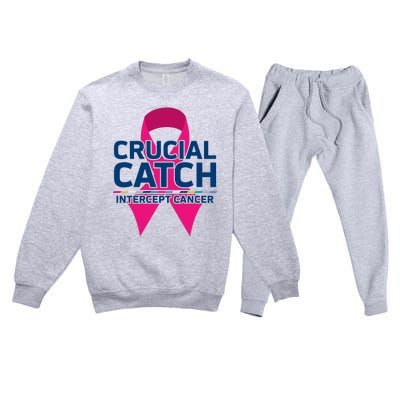 Crucial Catch Intercept Cancer Premium Crewneck Sweatsuit Set