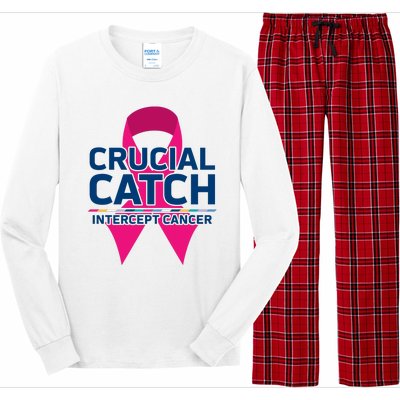 Crucial Catch Intercept Cancer Long Sleeve Pajama Set