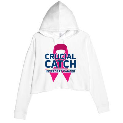 Crucial Catch Intercept Cancer Crop Fleece Hoodie