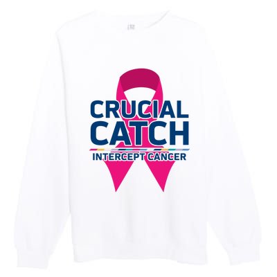 Crucial Catch Intercept Cancer Premium Crewneck Sweatshirt