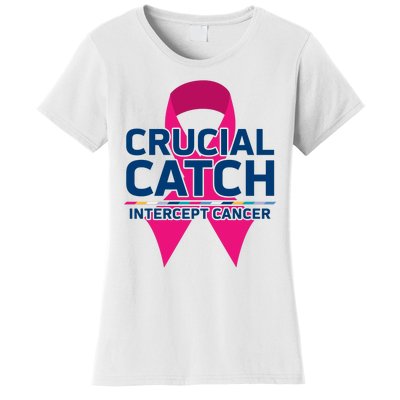 Crucial Catch Intercept Cancer Women's T-Shirt