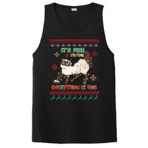 Christmas Cat It´S Fine I´M Fine Everything Is Fine Gift PosiCharge Competitor Tank