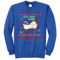 Christmas Cat It´S Fine I´M Fine Everything Is Fine Gift Sweatshirt