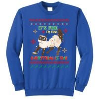 Christmas Cat It´S Fine I´M Fine Everything Is Fine Gift Tall Sweatshirt