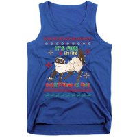 Christmas Cat It´S Fine I´M Fine Everything Is Fine Gift Tank Top