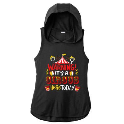 Circus Ladies PosiCharge Tri-Blend Wicking Draft Hoodie Tank