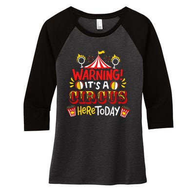 Circus Women's Tri-Blend 3/4-Sleeve Raglan Shirt