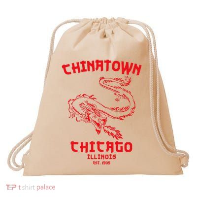 Chicago Chinatown Illinois Chinese American Loop South Side Drawstring Bag