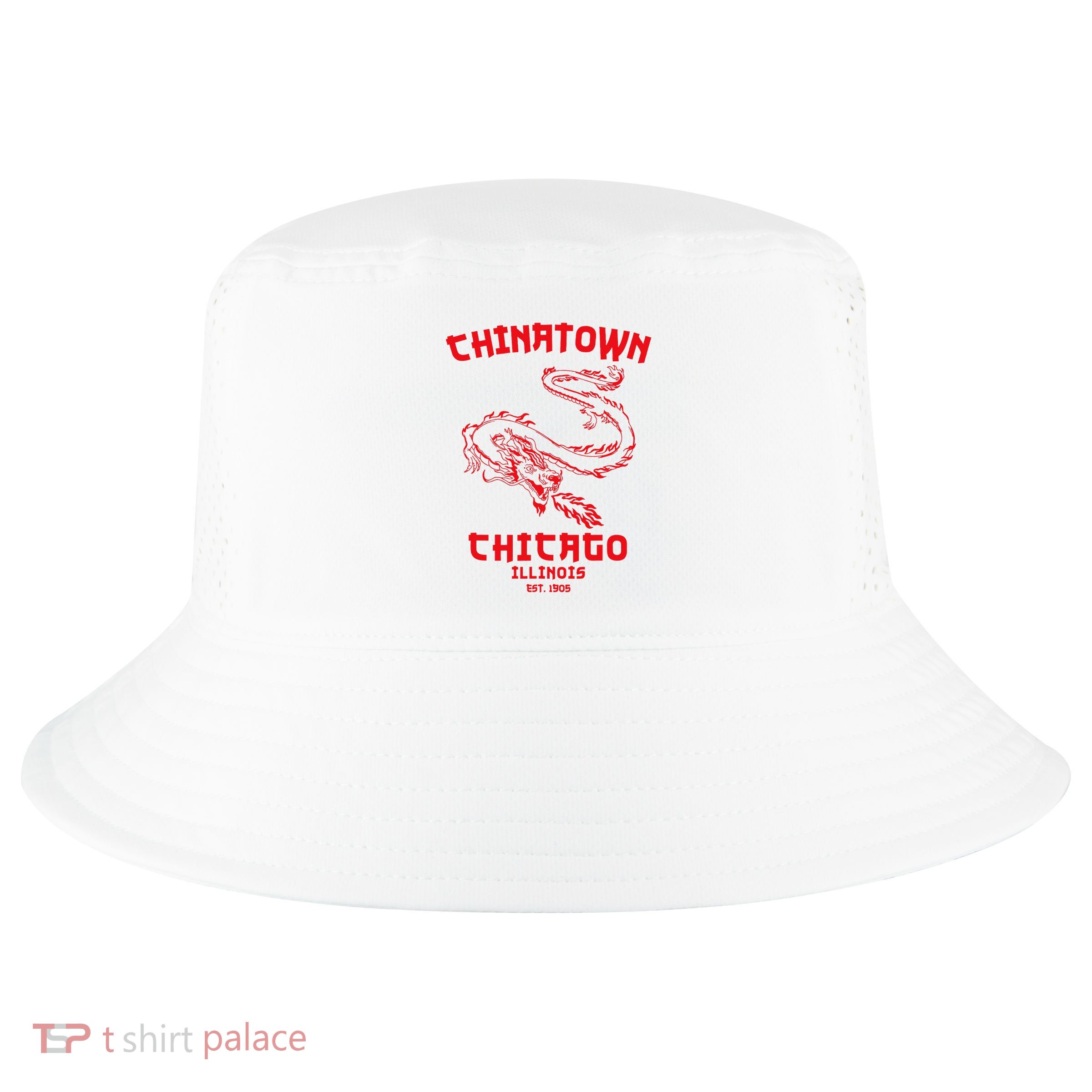 Chicago Chinatown Illinois Chinese American Loop South Side Cool Comfort Performance Bucket Hat