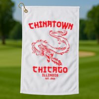 Chicago Chinatown Illinois Chinese American Loop South Side Golf Towel