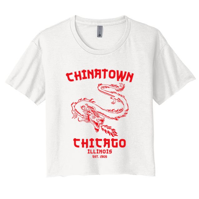 Chicago Chinatown Illinois Chinese American Loop South Side Crop Top