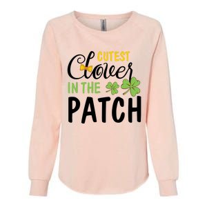 Cutest Clover In The Patch Womens California Wash Sweatshirt