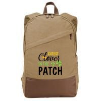 Cutest Clover In The Patch Cotton Canvas Backpack