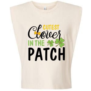 Cutest Clover In The Patch Garment-Dyed Women's Muscle Tee