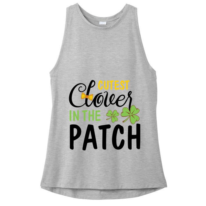 Cutest Clover In The Patch Ladies PosiCharge Tri-Blend Wicking Tank