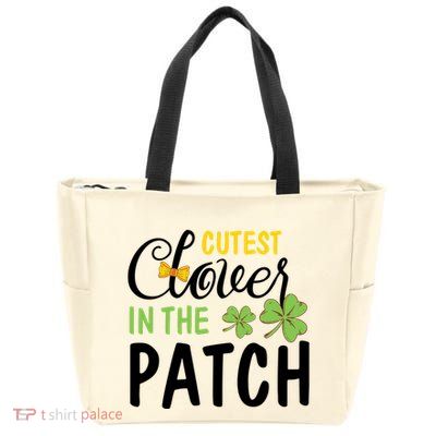 Cutest Clover In The Patch Zip Tote Bag
