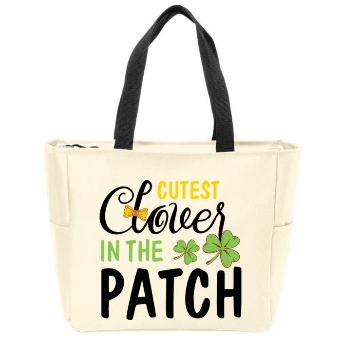 Cutest Clover In The Patch Zip Tote Bag