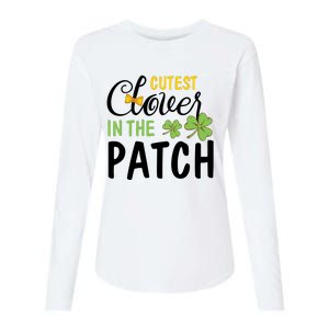 Cutest Clover In The Patch Womens Cotton Relaxed Long Sleeve T-Shirt