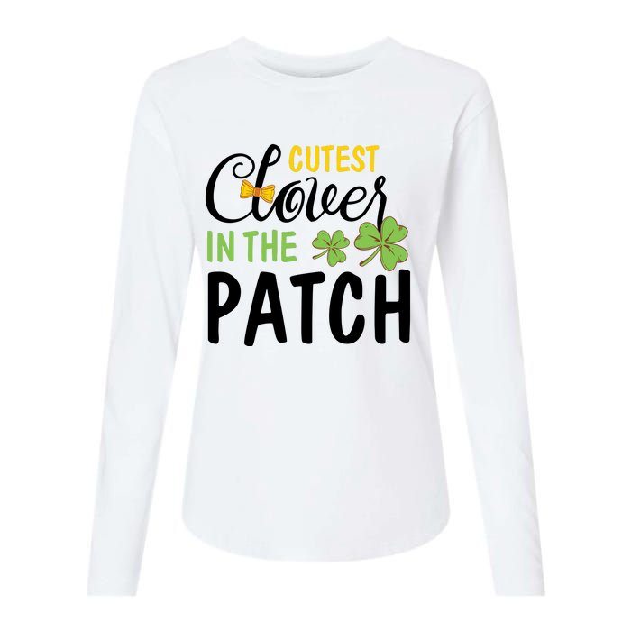 Cutest Clover In The Patch Womens Cotton Relaxed Long Sleeve T-Shirt