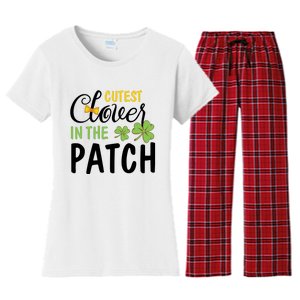 Cutest Clover In The Patch Women's Flannel Pajama Set