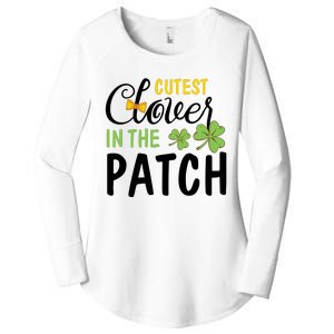 Cutest Clover In The Patch Women's Perfect Tri Tunic Long Sleeve Shirt