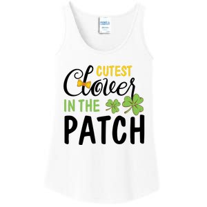 Cutest Clover In The Patch Ladies Essential Tank