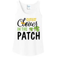 Cutest Clover In The Patch Ladies Essential Tank