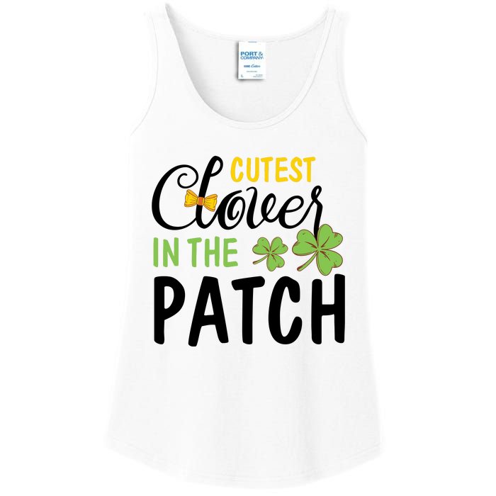 Cutest Clover In The Patch Ladies Essential Tank