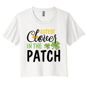 Cutest Clover In The Patch Women's Crop Top Tee