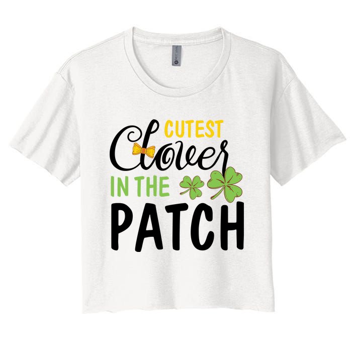 Cutest Clover In The Patch Women's Crop Top Tee