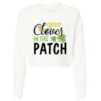 Cutest Clover In The Patch Cropped Pullover Crew