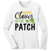 Cutest Clover In The Patch Ladies Long Sleeve Shirt