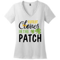 Cutest Clover In The Patch Women's V-Neck T-Shirt