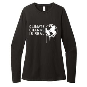 Climate Change Is Real Womens CVC Long Sleeve Shirt