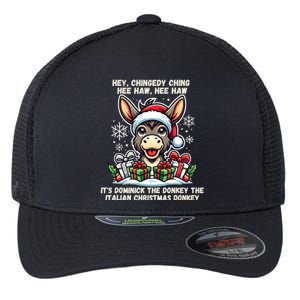 Cute Christmas Italian Christmas Donkey Dominick The Donkey Gift Flexfit Unipanel Trucker Cap