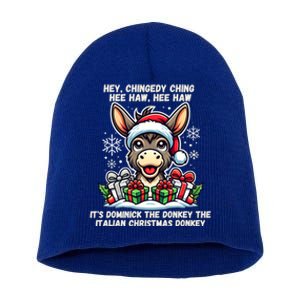 Cute Christmas Italian Christmas Donkey Dominick The Donkey Gift Short Acrylic Beanie