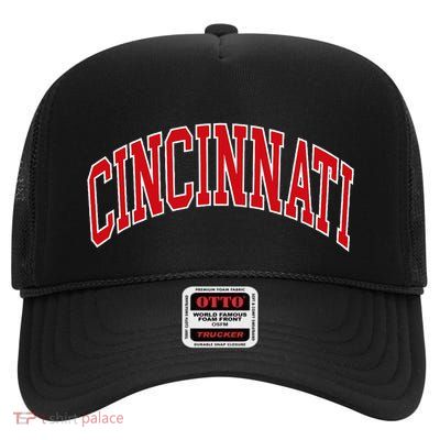 Cincinnati High Crown Mesh Back Trucker Hat