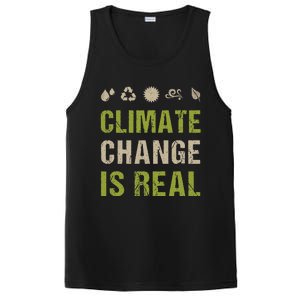 Climate Change Is Real Recycle Global Warming Earth Day Gift PosiCharge Competitor Tank